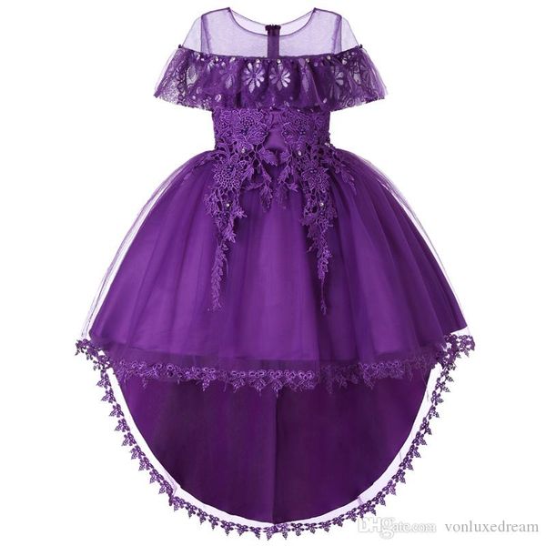 2019 flower girl dress lace appliques tulle vintage flower girl dresses lovely flowergirl dresses for weddings, White;blue
